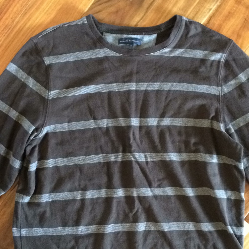 Brown striped Banana Republic sweater